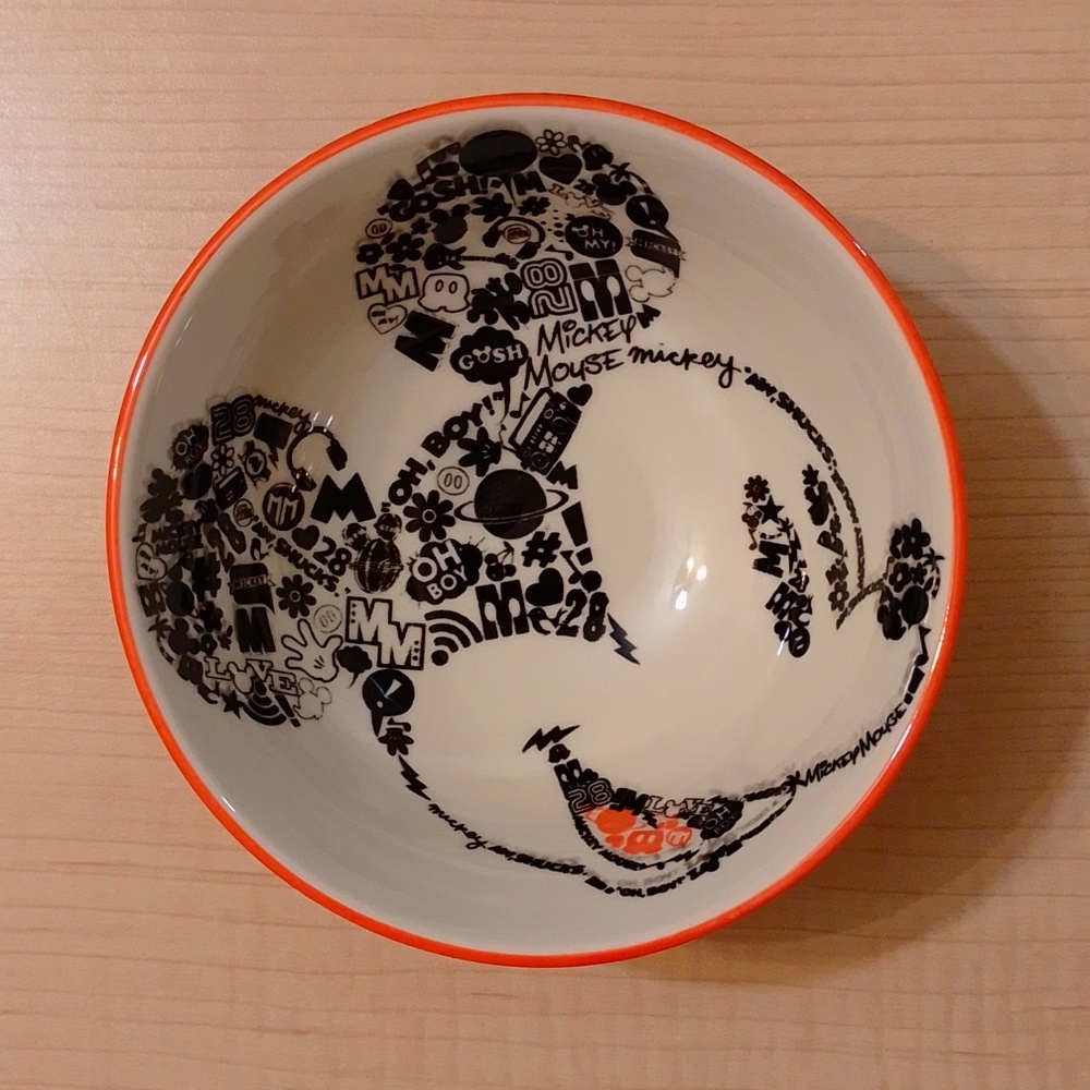 Set of 4 Disney Mickey Mouse Small Tidbit Ceramic Bowls